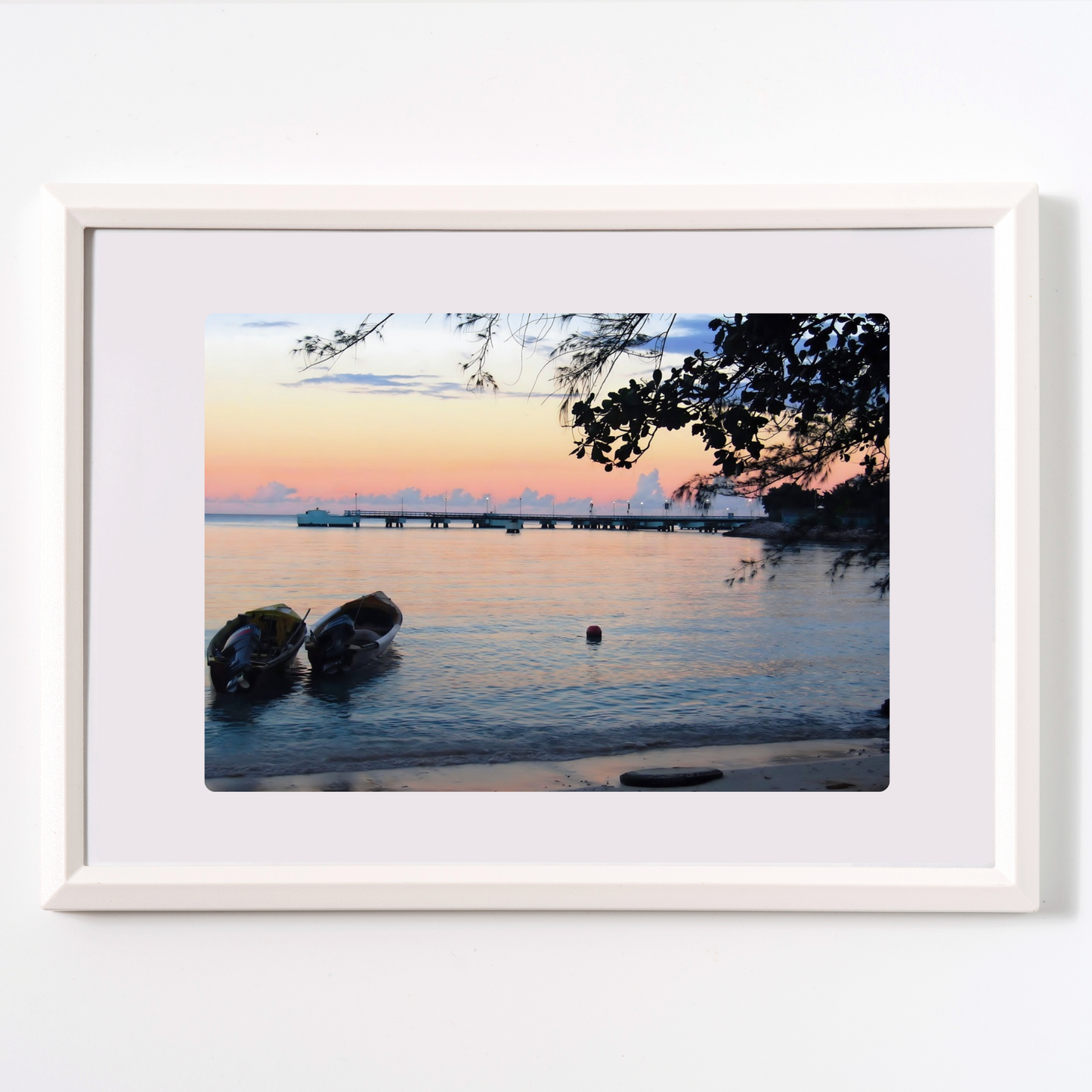 Sunset on Fishing Beach in Jamaica