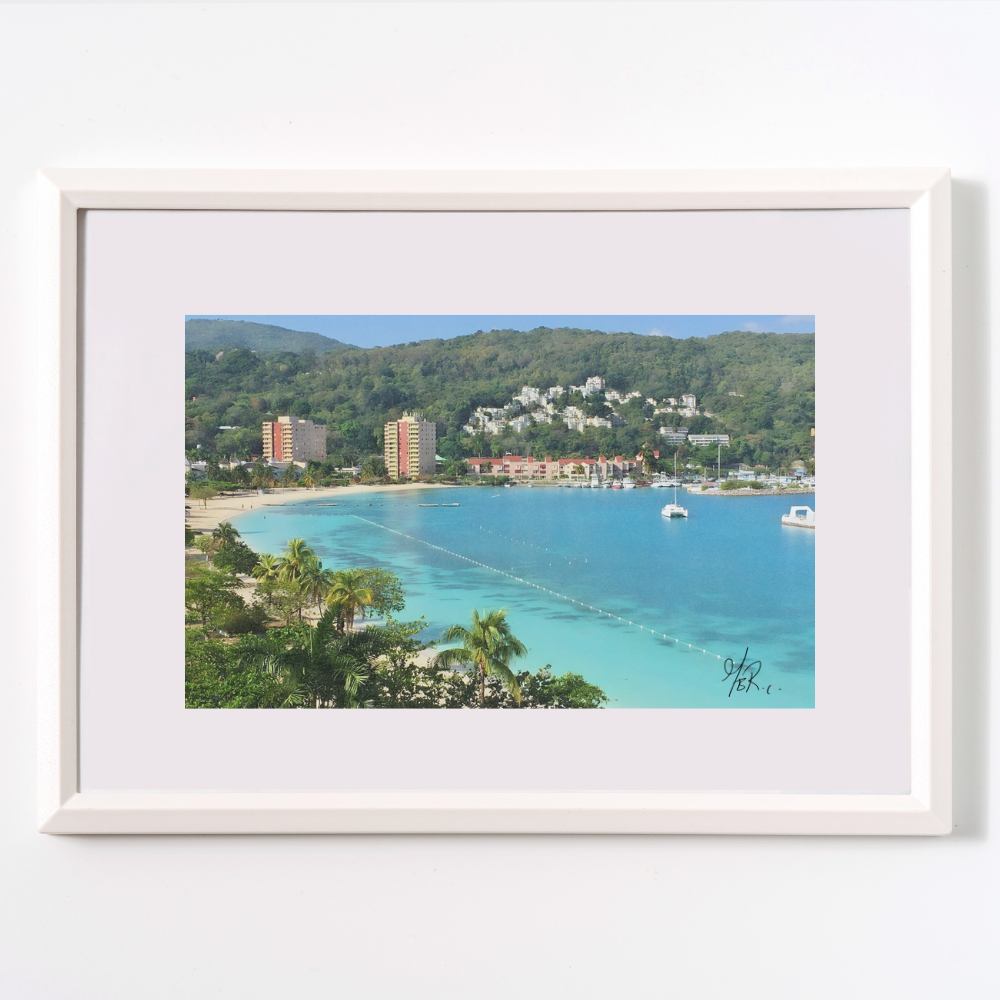 Beach Resort in Jamaica with View of Mountain