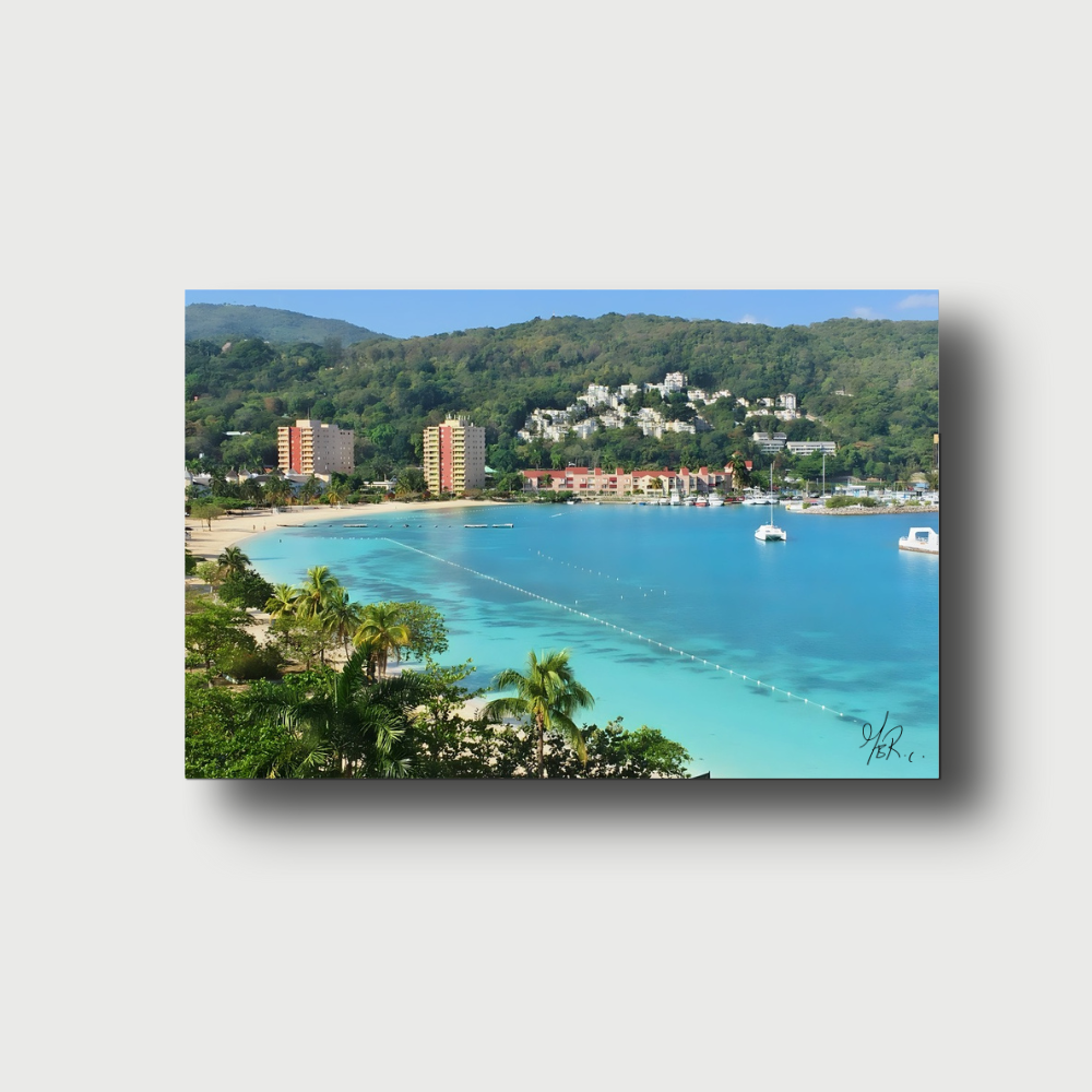 Beach Resort in Jamaica with View of Mountain
