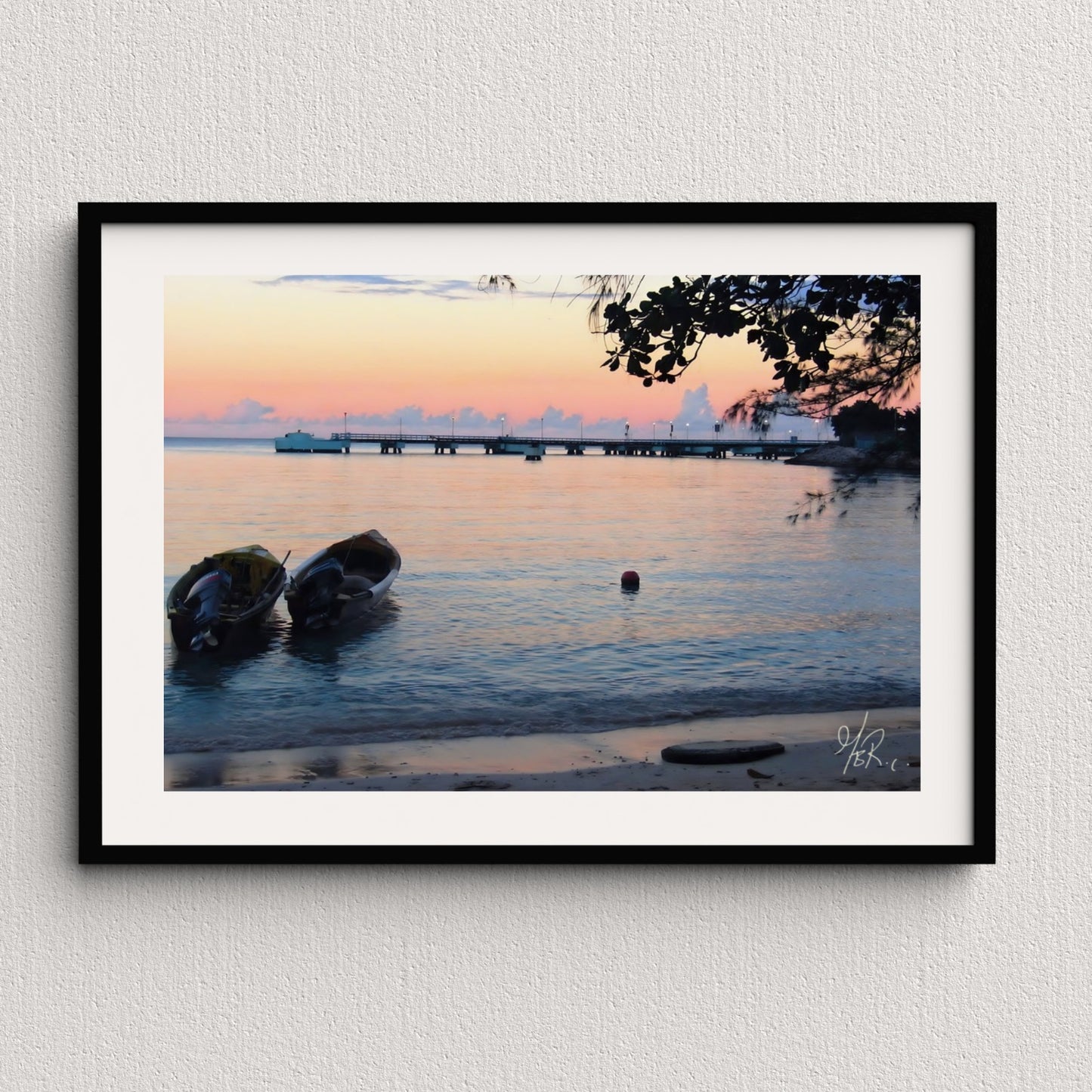 Sunset on Fishing Beach in Jamaica