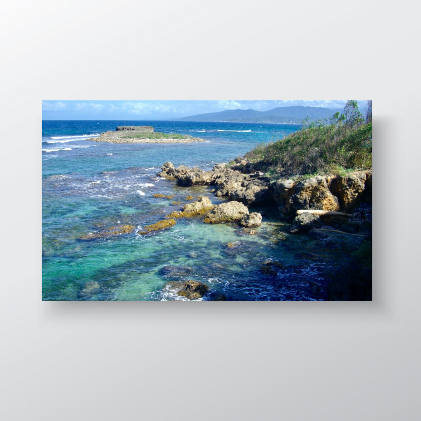 Clear Blue - A Serene Rocky Beach in Rural Jamaica