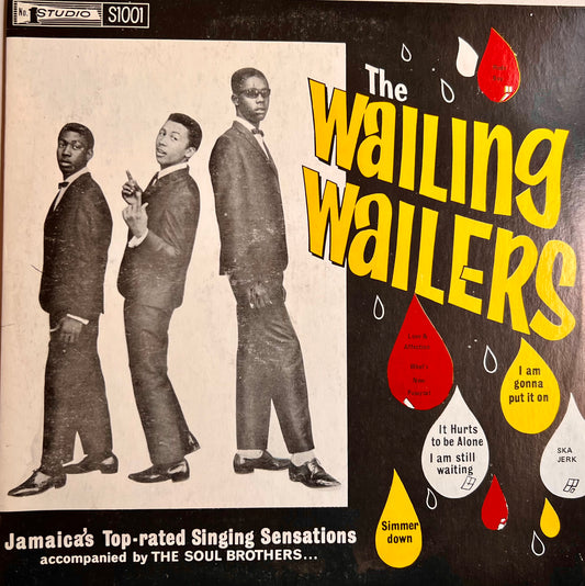 The Wailing Wailers LP (Studio One S1001, White Label Jamaican Repress, Mid 1970s, VG Vinyl)